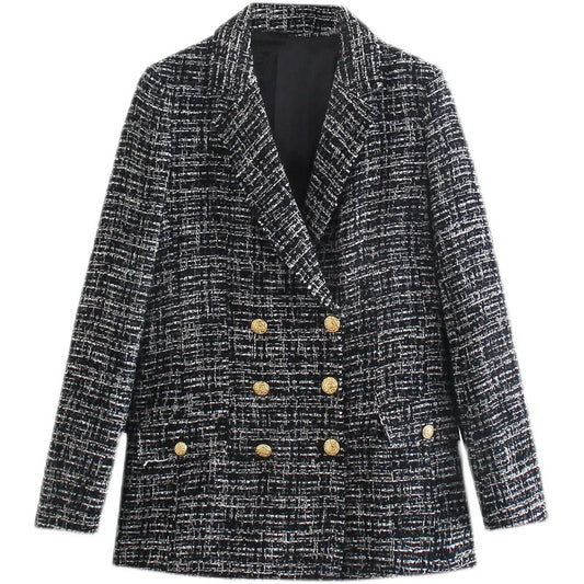 Blazer Chic en Coton Texturé.