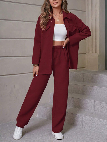 Ensemble Cardigan et Pantalon Décontracté