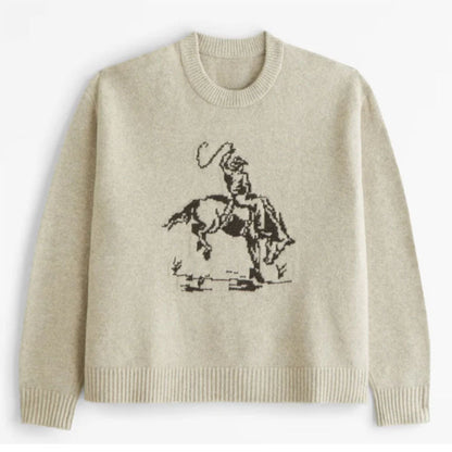 Pull Cowboy Graphique – Confort et Style